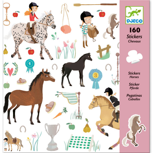 160 stickers chevaux