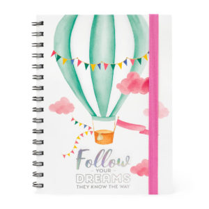 cahier spirales "follow your dreams"