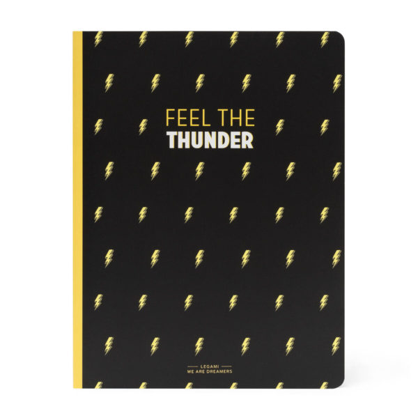 cahier "feel the thunder"
