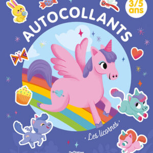 autocollants 3-5 ans: les licornes - librairie Gribouille