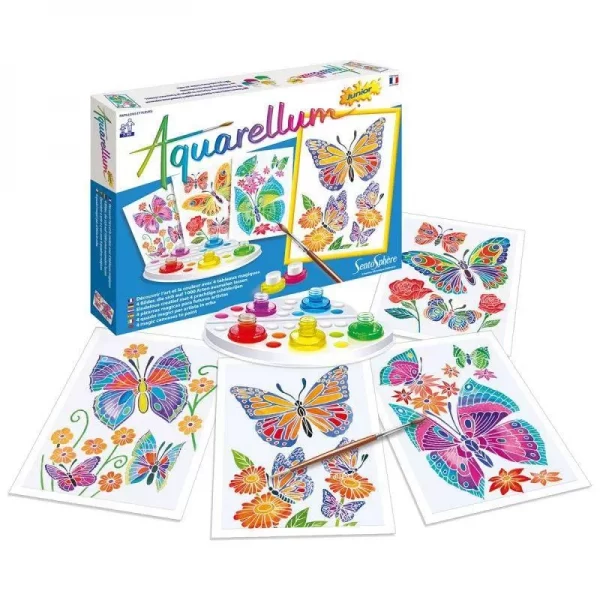 aquarellum junior papillons et fleurs