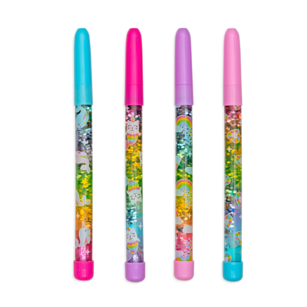 stylo rainbow glitter