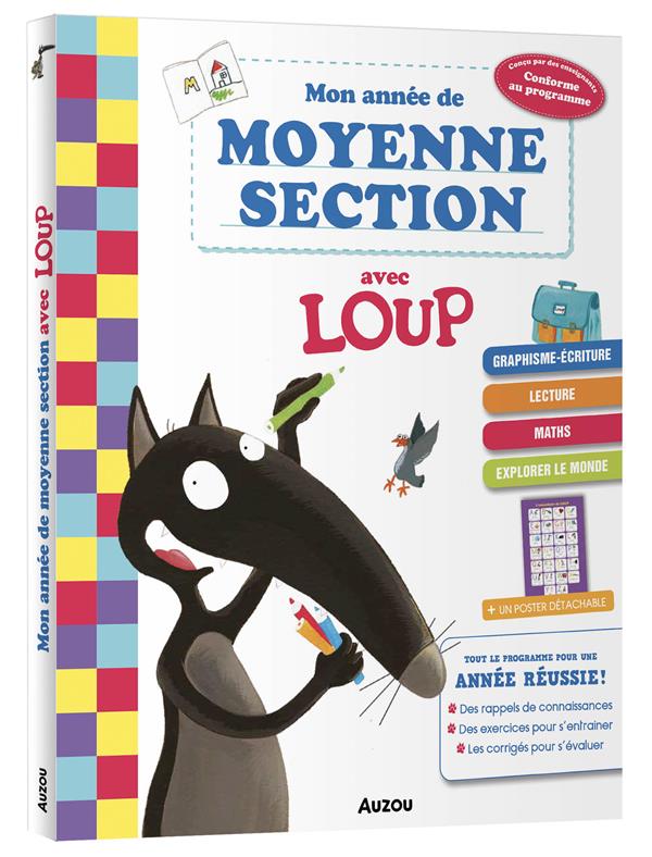 MON ANNEE DE MOYENNE SECTION AVEC LOUP - CAHIER DE SOUTIEN TOUT LE PROGRAMME.