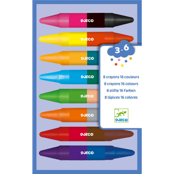 8 CRAYONS DE CIRE