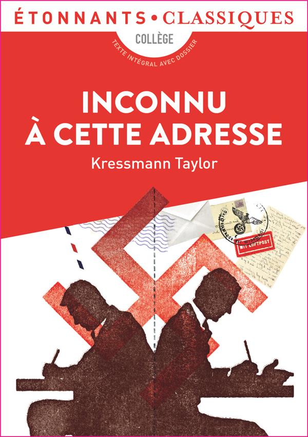 livre: inconnu à cette adresse - librairie Gribouille