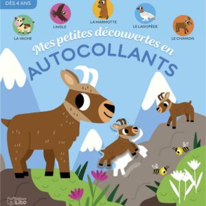 autocollants découvertes: animaux montagne - librairie Gribouille