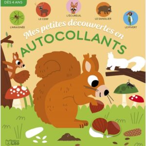 autocollants découvertes: animaux forêt - librairie Gribouille