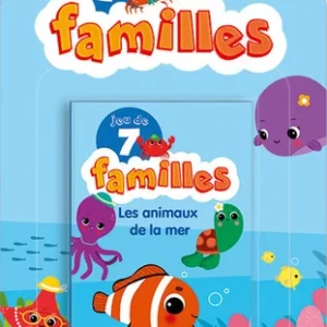 jeu de 7 familles animaux de la mer - librairie Gribouille