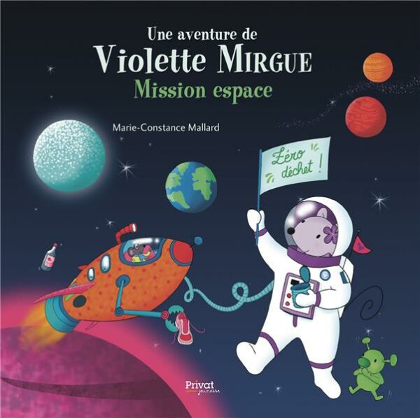 livre: Violette Mirgue T09 mission espace - librairie Gribouille