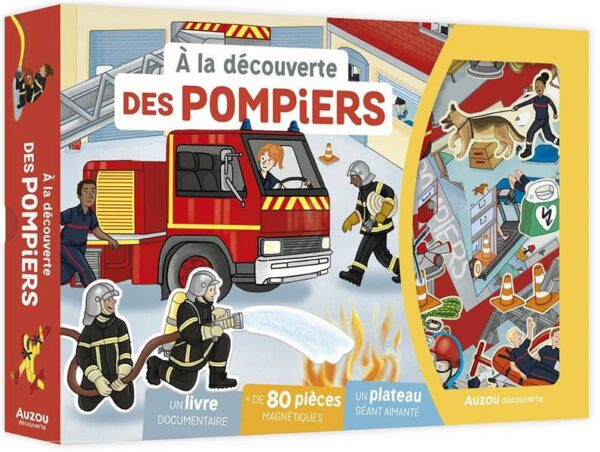 coffret aimants: les pompiers - librairie Gribouille