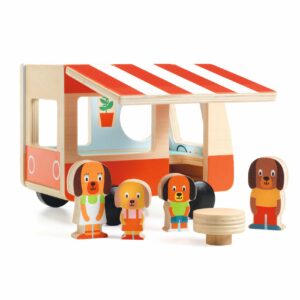 jouet en bois Djeco: minicombi - librairie Gribouille