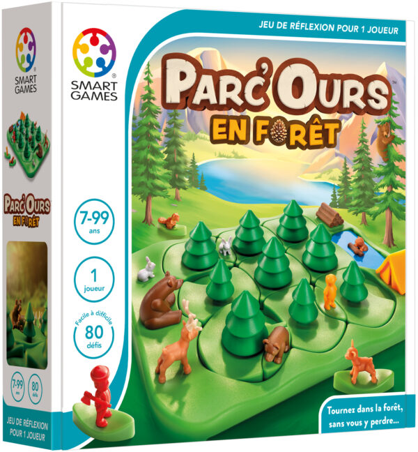 jeu smartgames: parc'ours en forêt - librairie Gribouille