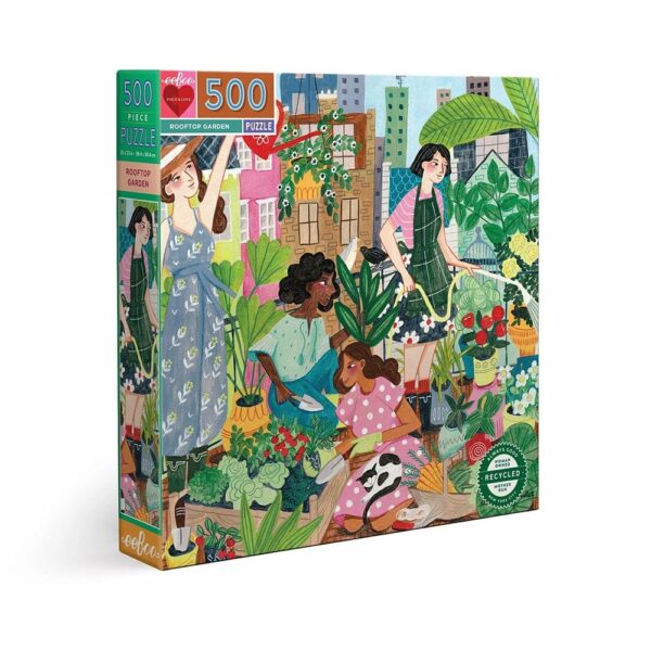puzzle 500 pièces: rooftop garden - librairie Gribouille