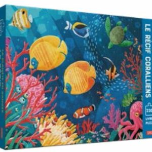 puzzle 220 pièces: les récifs coraliens - librairie Gribouille