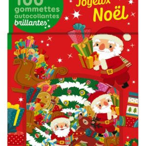 100 gommettes brillantes joyeux noël! - librairie Gribouille