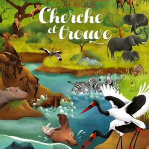 livre: cherche et trouve animaux d' Afrique - librairie Gribouille