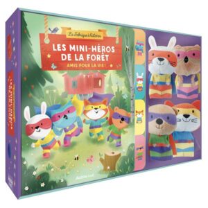 coffret marionnettes à doigts: mini héros forêt - librairie Gribouille