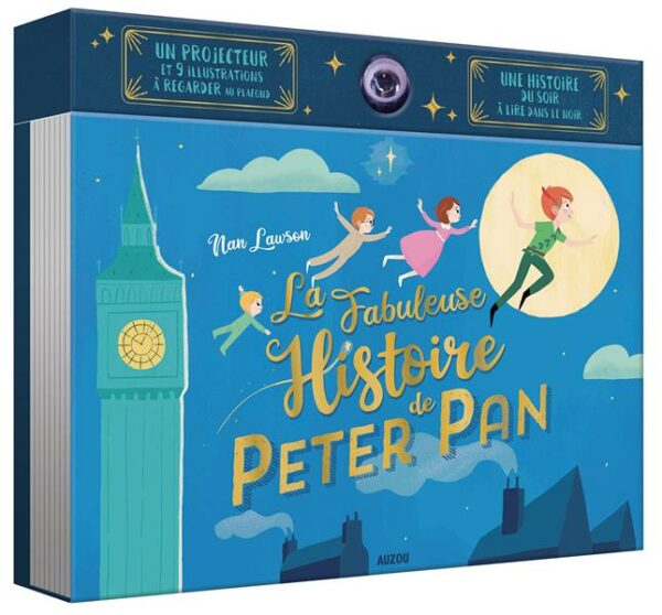 livre-projecteur: la fabuleuse histoire de Peter Pan - librairie Gribouille