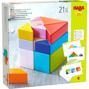 jeu d'assemblage 3D Haba: cube tangram - librairie Gribouille