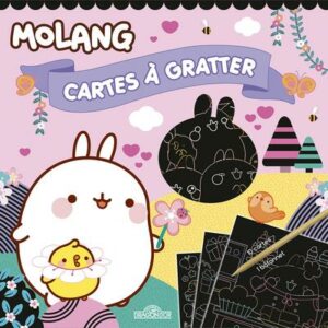 cartes à gratter: Molang cupcakes - librairie Gribouille