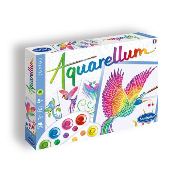 aquarellum junior: oiseaux du paradis - librairie Gribouille