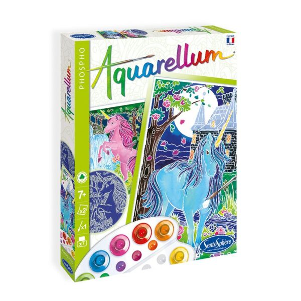 aquarellum: licornes - librairie Gribouille