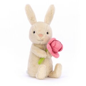 peluche Jellycat lapin Bonnie avec pivoine