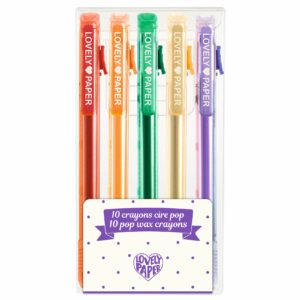 5 crayons de cire Djeco: pop