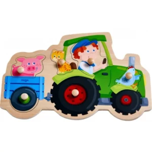 puzzle Haba: balade en tracteur