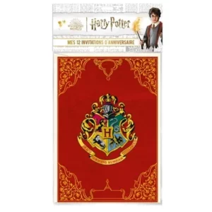 12 invitations anniversaire Harry Potter