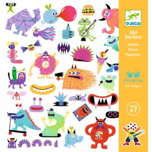 160 stickers Djeco - monstres