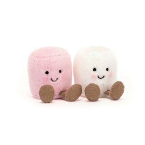 PELUCHE JELLYCAT AMUSEABLE PINK & WHITE MARSHMALLOWS