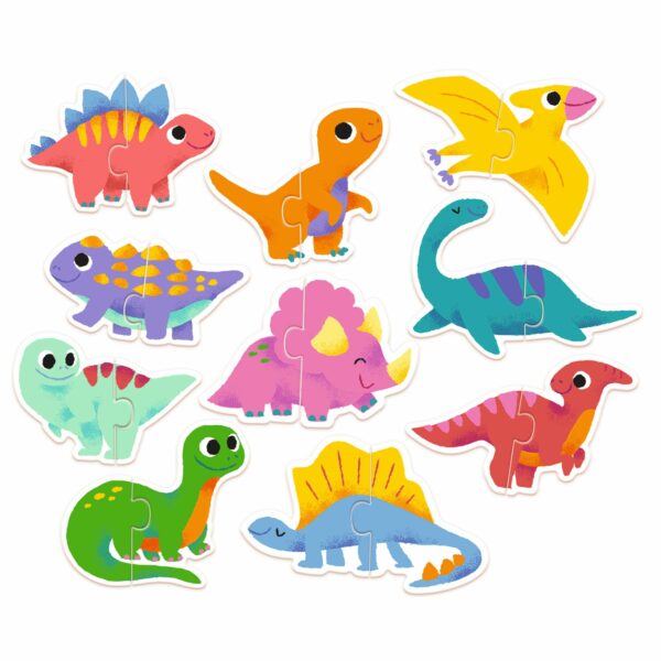 PUZZLE DUO DINOS - Djeco – Image 2