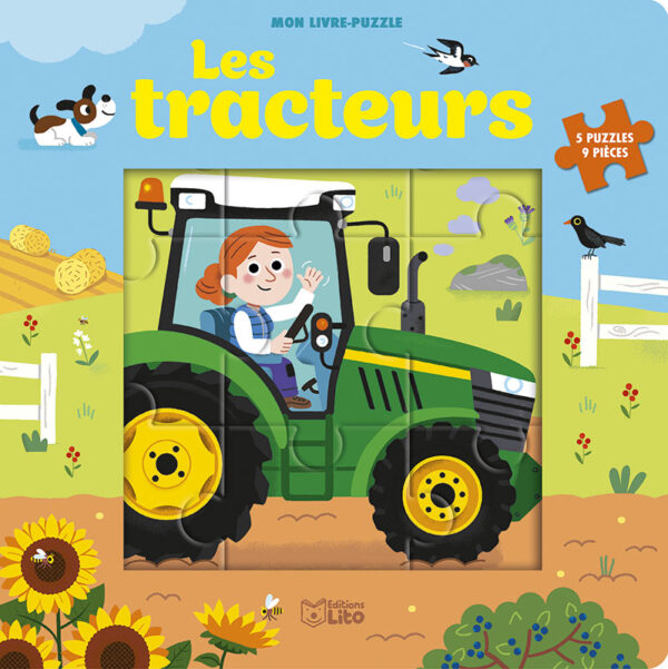 LIVRE PUZZLE TRACTEURS