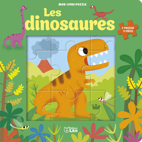 LIVRE PUZZLE DINOSAURES