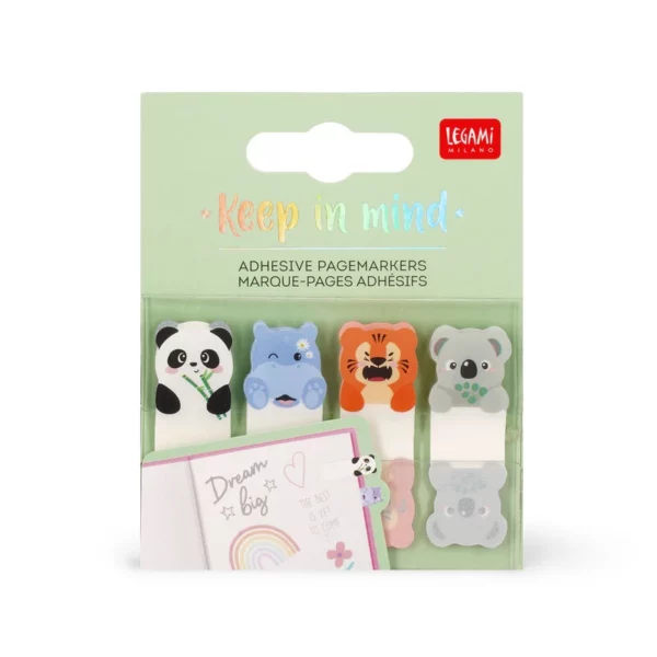 MARQUE-PAGES ADHESIFS CUTE ANIMALS - Legami