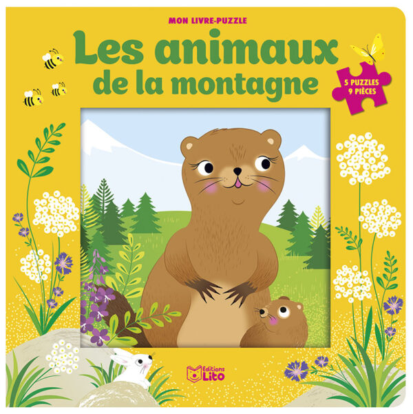 LIVRE PUZZLE ANIMAUX DE LA MONTAGNE