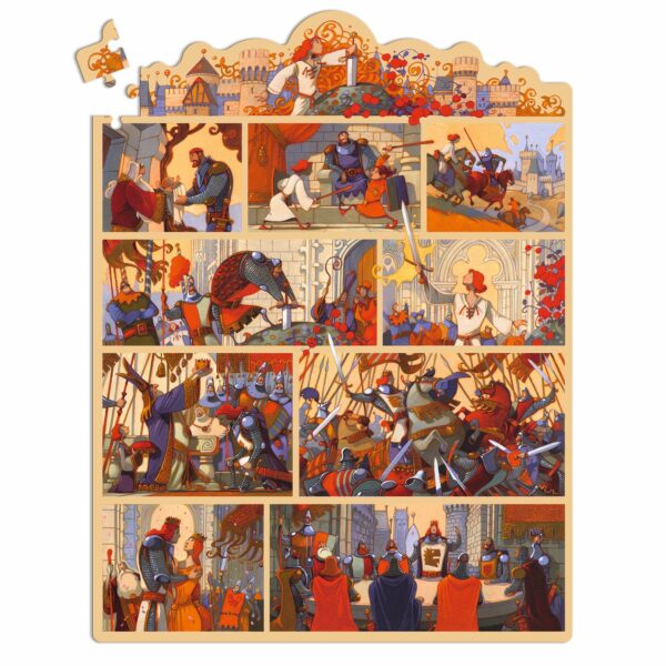 STORY PUZZLE 100 PIECES LE ROI ARTHUR - Djeco – Image 2