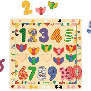 COMPTER LES ANIMAUX PUZZLE 1-10