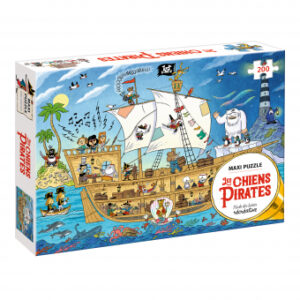 MAXI PUZZLE LES CHIENS PIRATES  (200 PIÈCES)