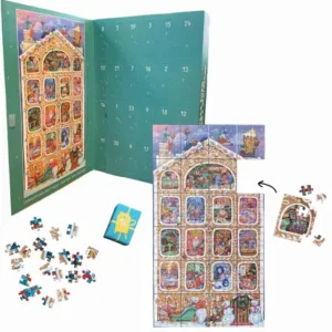 PUZZLE DE L'AVENT PEEK INTO SANTA'S WORKSHOP 24 PUZZLE DE 20PCS