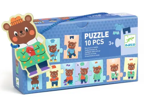 PUZZZLE 10 PCS NOUNOURS S HABILLE