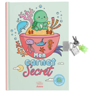 MON CARNET SECRET - PORTE-CLÉ TORTUE