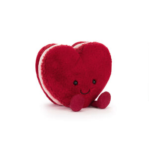 AMUSEABLES ARLETTE HEART MACARON ROUGE