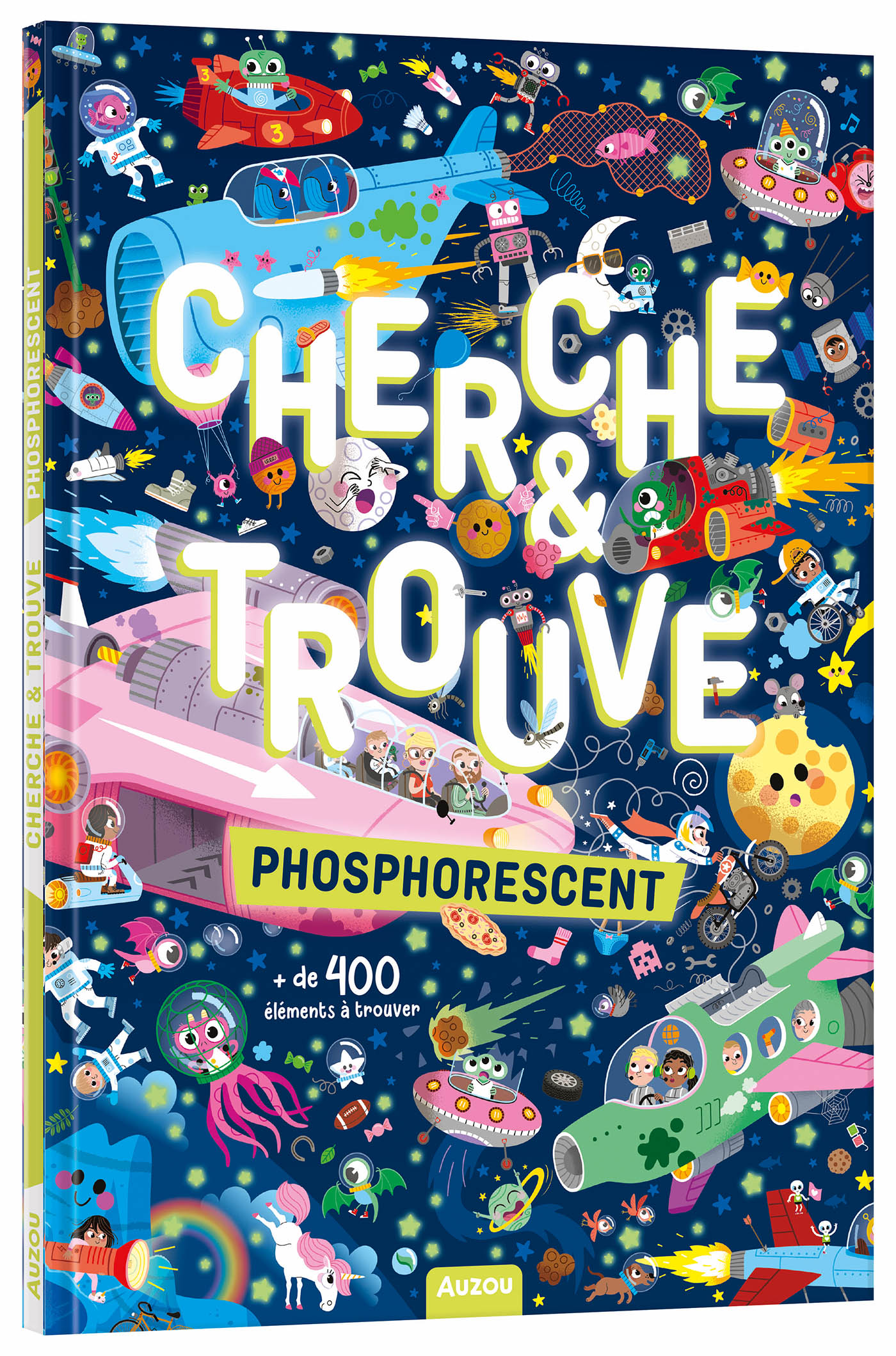 CHERCHE ET TROUVE - PHOSPHORESCENT - + DE 400 ÉLÉMENTS À TROUVER