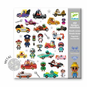 160 STICKERS METALLISES LE MONDE DES CRAZY MOTORS
