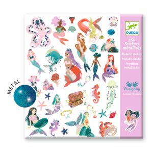 160 STICKERS METALLISES SCINTILLANTES SIRENES