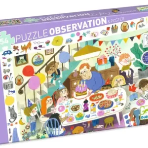 PUZZLE OBSERVATION 54 PIECES LA FETE D'ANNIVERSAIRE