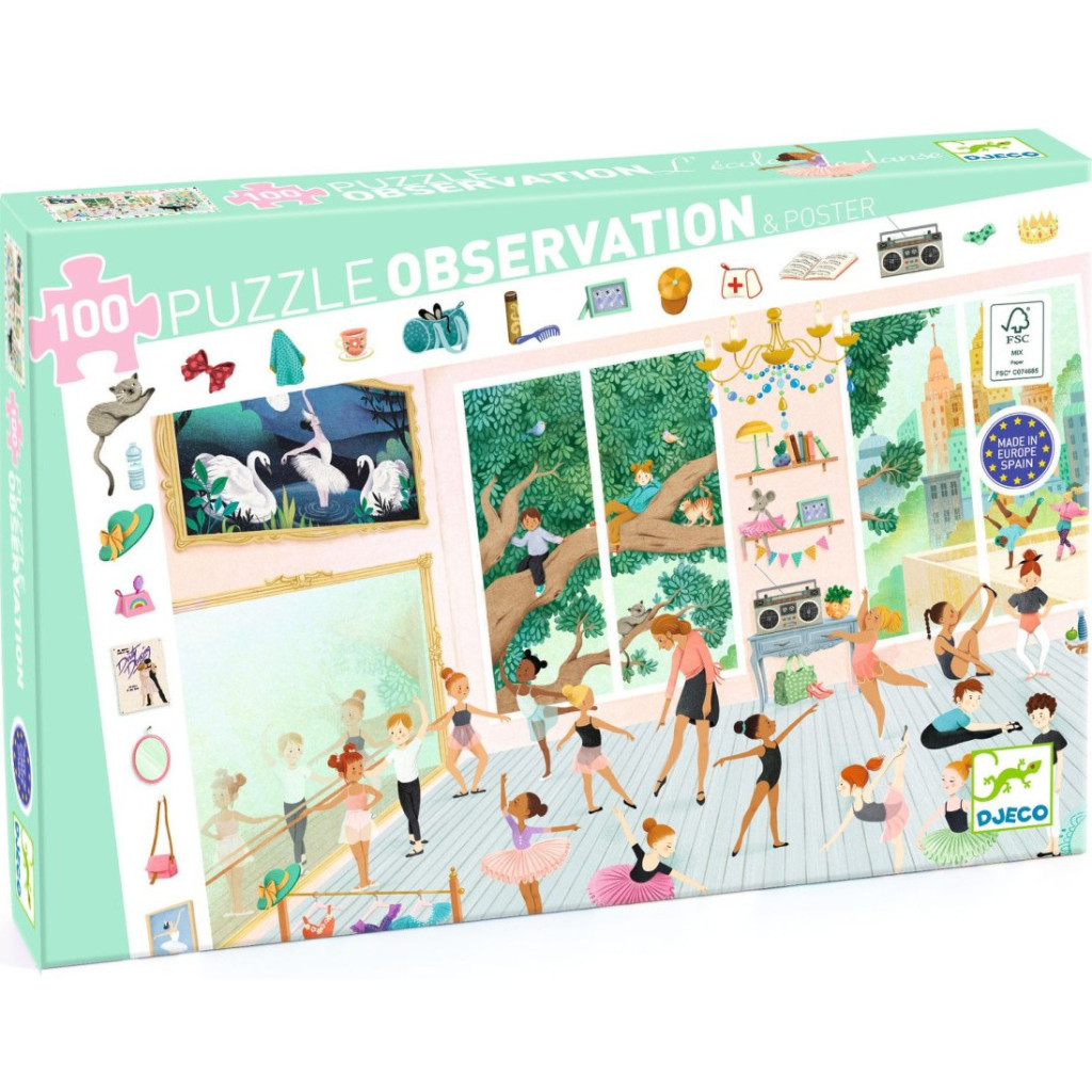 PUZZLE OBSERVATION 100 PIECES L'ECOLE DE DANSE