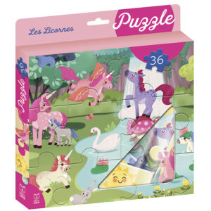 MA BOITE A PUZZLE36P LICORNES